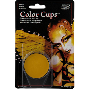 Кремовый грим Mehron Color Cups Yellow 12 г (CCC-Y) (764294502045) лучшая модель в Харькове