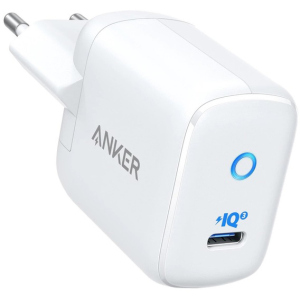 Зарядний пристрій Anker PowerPort III Mini 1 - 30W PowerIQ3.0 White (A2615L21) ТОП в Харкові