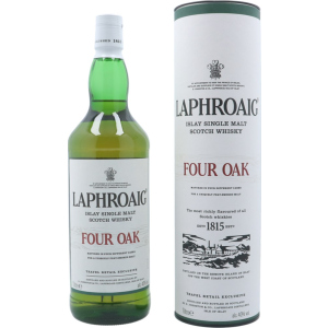Віскі односолодовий Laphroaig Four Oak в подарунковій упаковці 1 л 40% (5010019638144) рейтинг