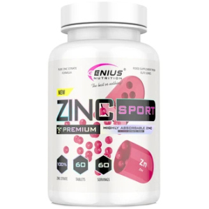 Вітаміни Genius Nutrition Zinc Citrate Sport 60 таблеток (7359203937853) ТОП в Харкові