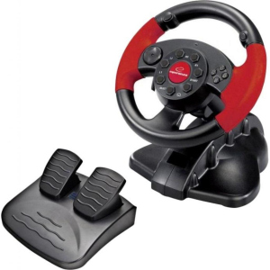 Кермо Esperanza PC/PS1/PS2/PS3 Black-Red (EG103) краща модель в Харкові