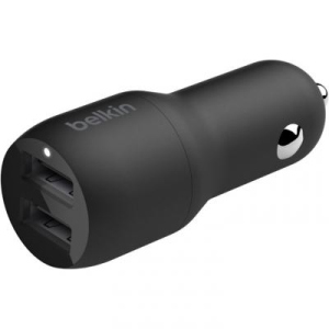 Зарядний пристрій Belkin Car Charger 24W Dual USB-A, USB-A - MicroUSB, 1m, black рейтинг