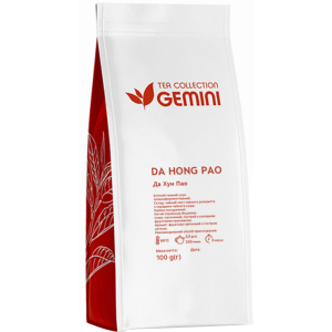 Чай чорний листовий Gemini Tea Collection Da Hong Pao 100 г (4820156431888) рейтинг