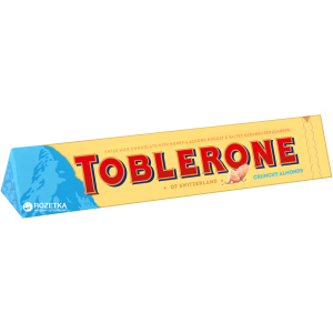 Упаковка шоколаду Toblerone Молочний з хрустким мигдалем 100 г х 20 шт (7622300710620) в Харкові