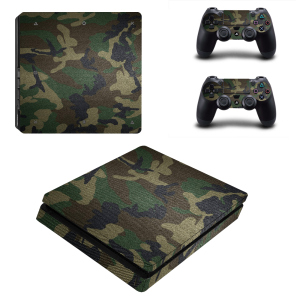 Виниловые наклейки на PS4 SLIM и Dualshock Камуфляж Sony PlayStation 4 Custom Skin Playsole Games (PV121) в Харькове