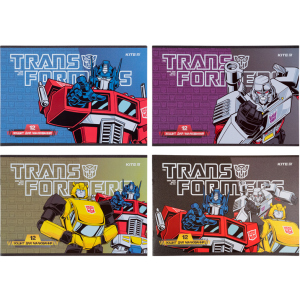 Набір зошитів для малювання Kite Transformers скоба 12 аркушів 20 шт 4 дизайну (TF21-241) в Харкові