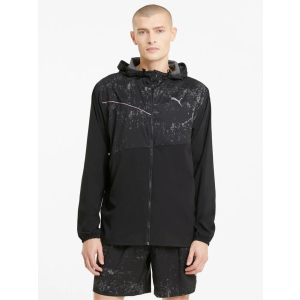 купить Ветровка Puma Run Graphic Hooded Jacket 52020501 S Black (4063697429710)