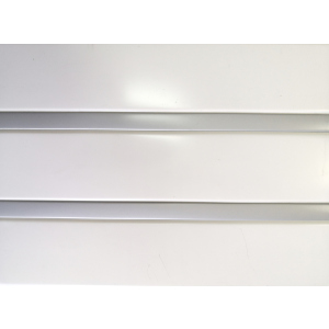 купити Рейкова алюмінієва стеля Allux біла матова - срібло металік комплект 200 см х 300 см