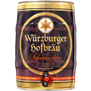 купить Пиво Würzburger Schwarzbier тёмное фильтрованное 4.9% 5 л (4047900005540)