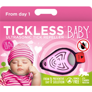 Ультразвуковий пристрій від кліщів Tickless Baby Pink (5999566450013)
