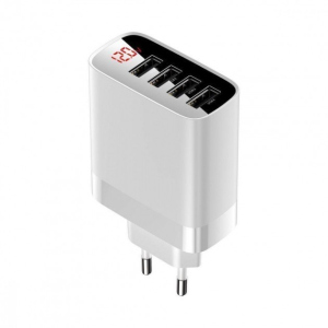 Зарядний пристрій Baseus Quick Charge 6A/30W 4хUSB для iPad|iPhone|Android white в Харкові