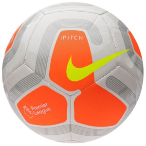 М'яч футбольний Nike Pitch Premier League Size 5 White/Orange (SC3569-104) в Харкові