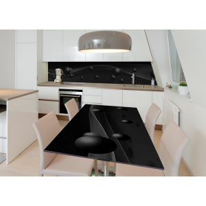 хороша модель Вінілова 3D наклейка на стіл Zatarga Чорна пантера 600х1200 мм (Z183056st)