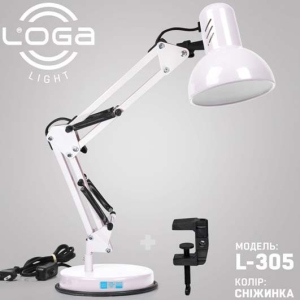 Настольная лампа Пантограф LOGA light L-305 (Снежинка) Е27