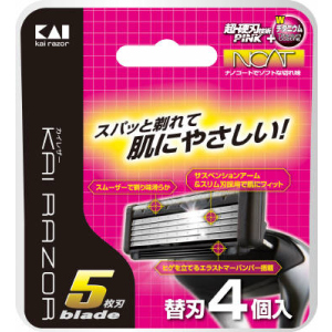 Запасні леза для чоловічого верстата для гоління Kai з 5 лезами 4 шт (4901331017148) ТОП в Харкові