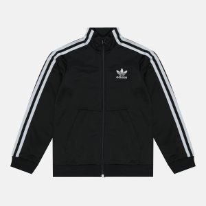 Спортивна кофта дитяча Adidas Track FM5681 140 см Black (4062054668298) краща модель в Харкові