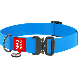 Нашийник Collar Waudog Waterproof XXL 40 мм 43-70 см Блакитний (28012) краща модель в Харкові