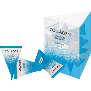 Маска для лица J:ON Коллаген Collagen Universal Solution Sleeping Pack 20 шт x 5 г (8802929007038) ТОП в Харькове