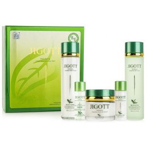 Набір для догляду за обличчям Зелений Чай Jigott Well-being Green Tea Skin Care 3SET (8809541281266) ТОП в Харкові