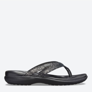 Вьетнамки Crocs Jibbitz Capri Strappy Flip 205478-060-W6 36-37 22.9 см Черные (191448310056) ТОП в Харькове