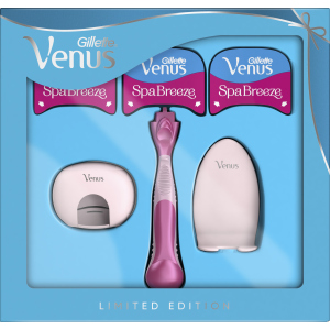 Подарунковий набір для жінок Venus Бритва Comfortglide Spa Breeze + 2 Леза + Футляр + Кріплення (7702018516445)