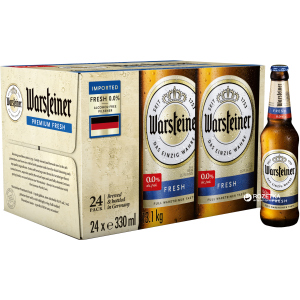 хорошая модель Упаковка пива Warsteiner Premium Fresh Безалкогольное 0.33 л x 24 шт (4000856005989)