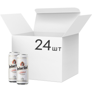 Упаковка пива Berliner Kindl Jubilaums Pilsener світле фільтроване 5.1% 0.5 л х 24 шт (4053400279114) ТОП в Харкові