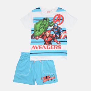 Комплект (футболка + шорти) Disney Avengers C UE1067 116 см Білий (3609084714567) в Харкові