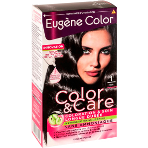 Фарба для волосся Eugene Perma без аміаку Color &amp; Care 1 Чорний 125 мл (3140100336191) ТОП в Харкові