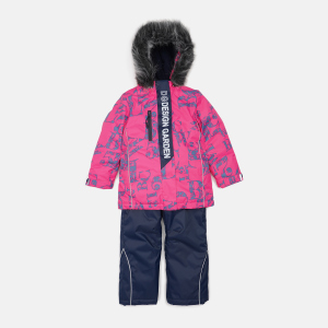 Зимовий комплект (куртка + напівкомбінезон) Garden Baby 102025-63/32 134 см Малина/Сині букви/Синій (4821020253537) в Харкові