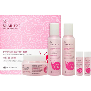 Набір для догляду за обличчям Enough Bonibelle Snail EX2 Intense Solution Муцин Слимаки 3Set (8809605870207) в Харкові