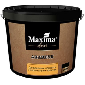 Декоративне покриття Maxima з мерехтливим ефектом "Arabesk" 5 кг (4820024427012) краща модель в Харкові