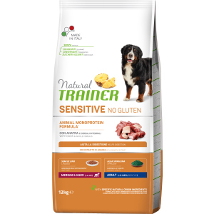 Сухий корм для собак Trainer Natural Dog Sensitive Adult з качкою та цільними зернами 12 кг (8059149252520) в Харкові