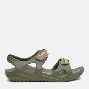 хорошая модель Сандалии Crocs Jibbitz Swiftwater River Sandal 203965-354-M8 41-42 25,5 см Хаки (191448266551)