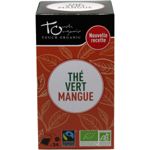 Чай зелений Touch Organic Органічний у пакетиках з ароматом манго 43.2 г 24 х 1.8 г (871561004727)