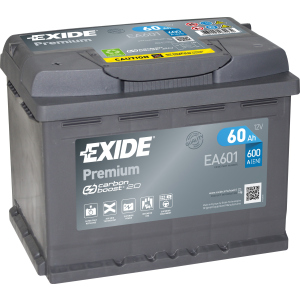 Автомобильный аккумулятор Exide Premium 60 А·ч (+/-) Euro (600EN) (EA601) лучшая модель в Харькове