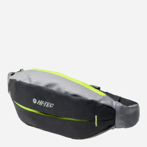 Чоловіча поясна сумка Hi-Tec Bellybag Black/Lime Punch (5902786015054) в Харкові