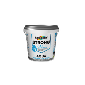 Лак для каменю STRONG AQUA Kompozit 2.5 л (4820085745124) краща модель в Харкові