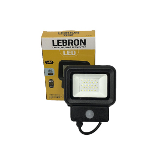 LED прожектор с датчиком движения LEBRON LF-20S, 20W, 1600Lm, 6500К (4416) в Харькове