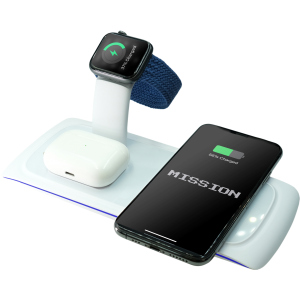 Бездротовий зарядний пристрій Mission Wireless Dock N33 3 в 1 White (Mi-N33wh) рейтинг