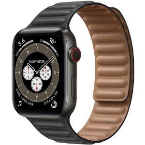 Ремінець Promate Maglet-40 для Apple Watch 38-40 мм 1/2/3/4/5/6/SE Black (maglet-40.black) надійний