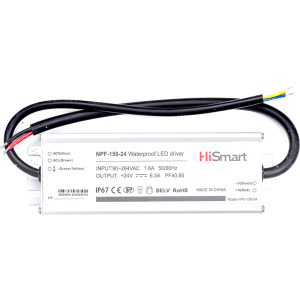 Блок питания HiSmart 24V 6.3A 150W PFC IP67 (NPF-150-24) лучшая модель в Харькове