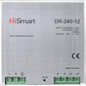 Блок питания HiSmart 12V 20A 240W DIN (DR-240-12) лучшая модель в Харькове