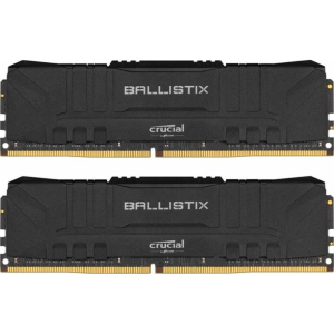 Модуль пам'яті для комп'ютера DDR4 16GB (2x8GB) 3200 MHz Ballistix Black MICRON (BL2K8G32C16U4B) краща модель в Харкові