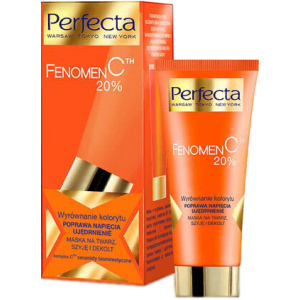 Маска для обличчя та шиї Perfecta Fenomen C 20% Booster Mask 60 мл (5900525044327) ТОП в Харкові