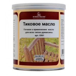 Тікове масло Borma Wachs Teak Оil прозоре 0.5л в Харькове