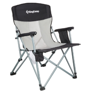 Стілець KingCamp Hard Arm Chair Чорний (KC3825 BLACK/MEDIUMGREY) ТОП в Харкові