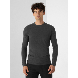 Чоловічий лонгслів 4F NOSH4-TSML350-23M XL Dark Grey Melange (5903609653972) краща модель в Харкові