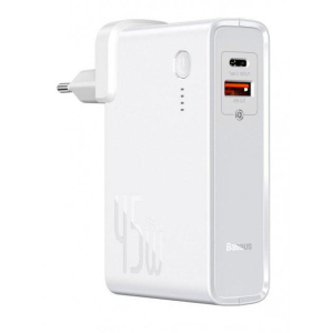 Зарядное устройство Baseus Power Station 2 in 1 45W + Cable Type-C to Type-C 60W White (PPNLD-C02) в Харькове