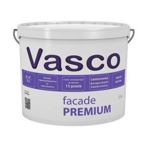 Краска Vasco Facade PREMIUM ( Васко Фасад ПРЕМИУМ ) 0.9 л силоксановая, водоразбавляемая, паропроницаемая, для фасада ТОП в Харькове